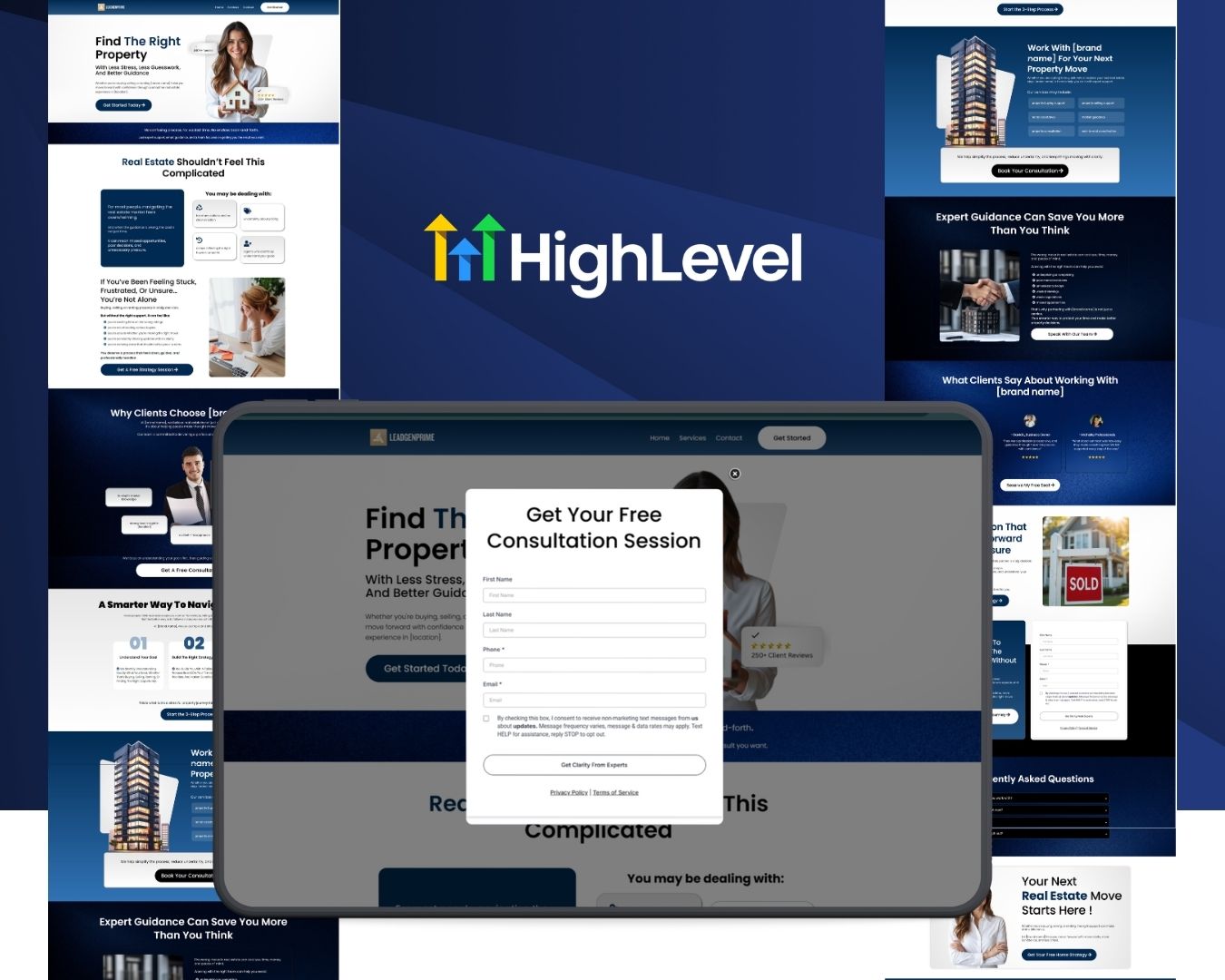 Real Estate Seller Lead Funnel Bundle - Blue Themed – Image 1