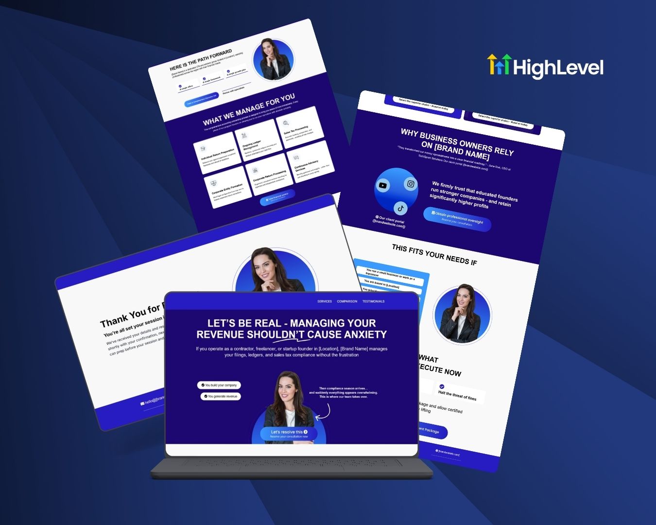 Tax Service Client Acquisition Funnel Bundle - Blue Themed – Image 3