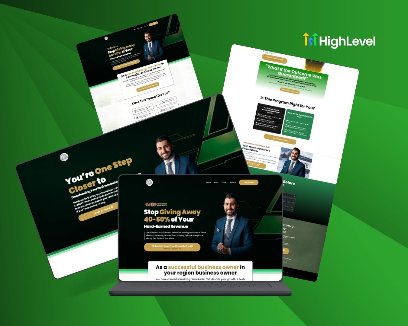 Financial Service Funnel Bundle - Gold & Green Themed – Image 3