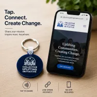 Custom NFC Acrylic Keychains – Personalized Tap-to-Share Keychains – Image 4