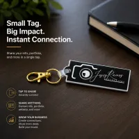 Custom NFC Acrylic Keychains – Personalized Tap-to-Share Keychains – Image 3