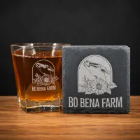 Whiskey Glass & Slate Coaster Gift Set – Image 1