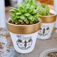 Engraved Mini Plant Pots – Image 1