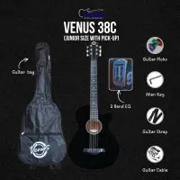 VENUS / SIZE 38' / 38C / WITH PICK-UP – BLACK