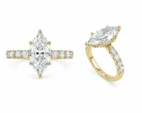 Sierra 3ct Marquee Engagement Ring – Image 1