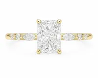 Leslie 3ct Radiant Engagement Ring – Image 1