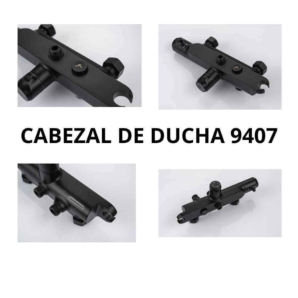 DUCHA MULTIFUNCIONAL SHOWER KIT MOD 9407 BLACK COLOR – Image 2