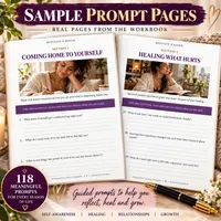 118 Heartfelt Journal Prompts: A Guided Journey Through Your Feelings, Healing & Growth – Image 2