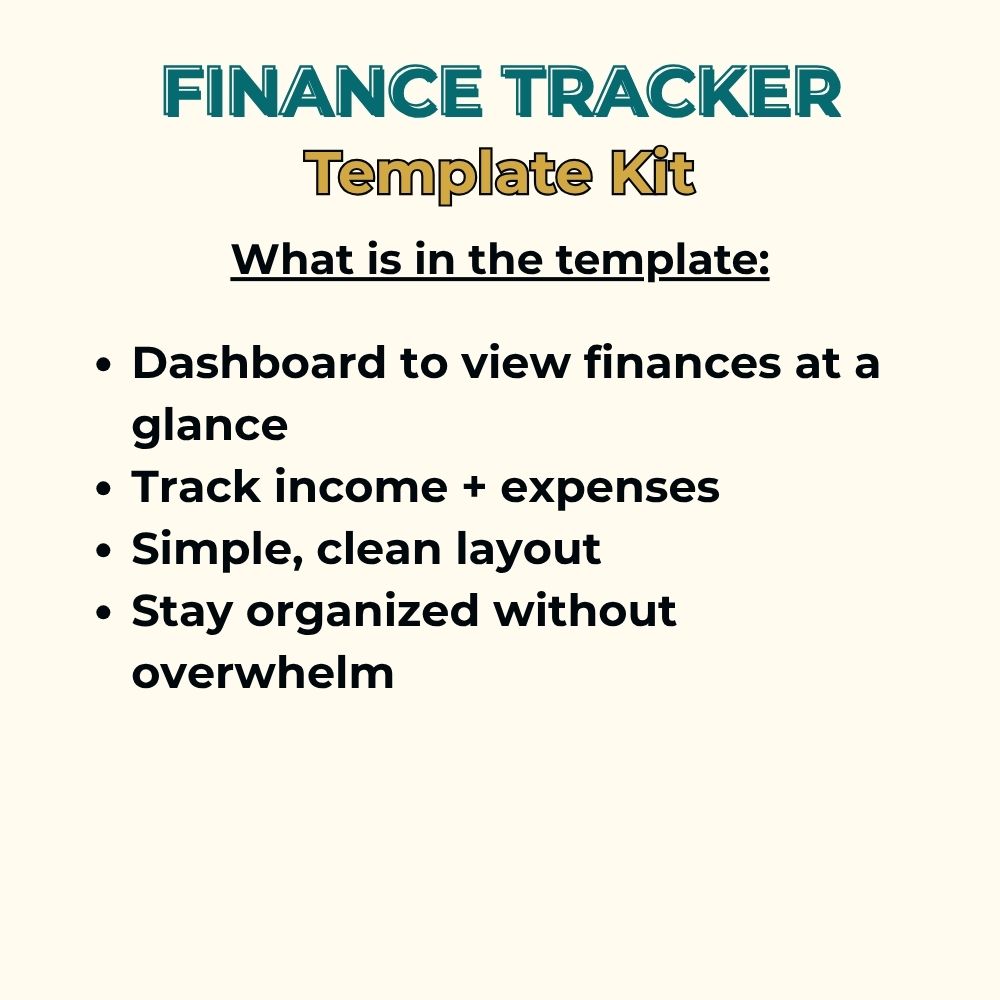 Finance Tracker Template Kit – Image 3