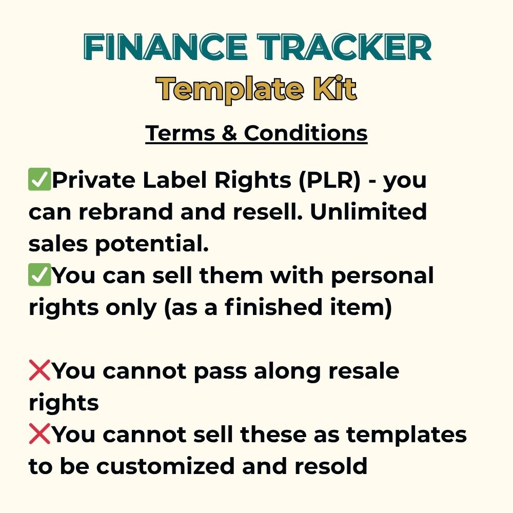 Finance Tracker Template Kit – Image 4