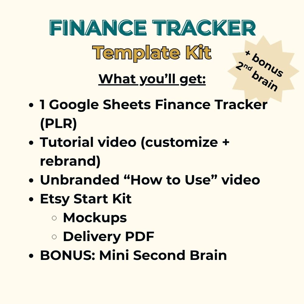Finance Tracker Template Kit – Image 2