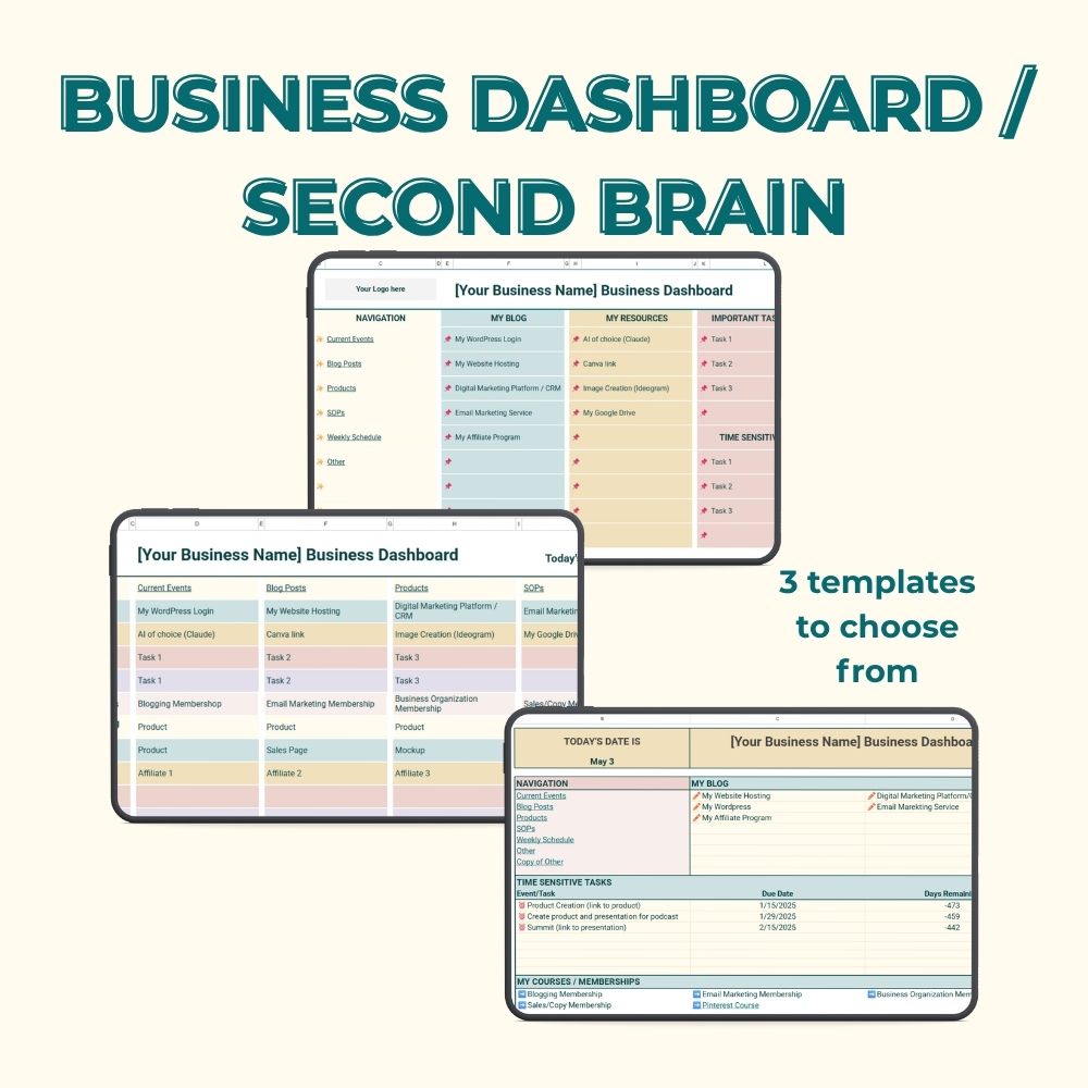 Business Dashboard / Second Brain – Image 4