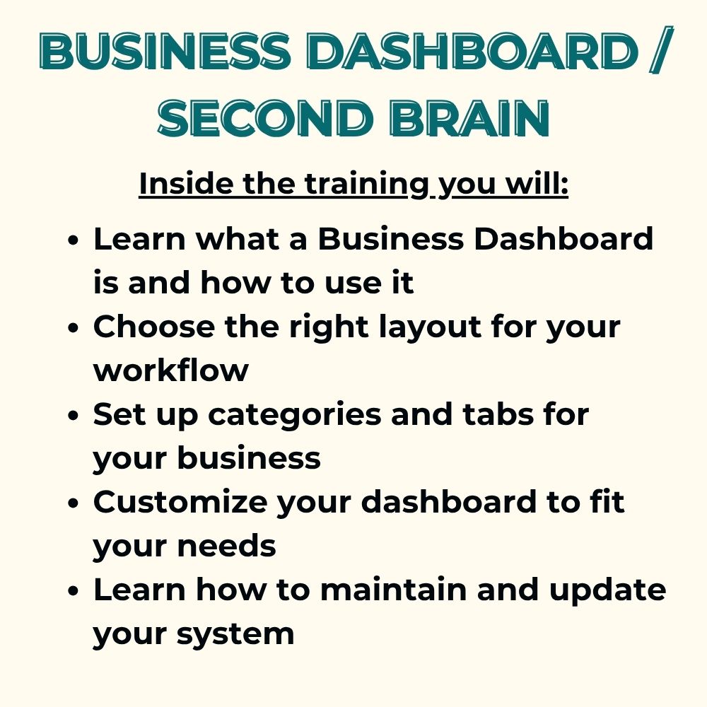 Business Dashboard / Second Brain – Image 3