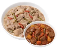 BIKOL EXPRESS – MECHADO, PLAIN RICE