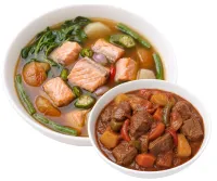 SALMON BELLY – MECHADO, PLAIN RICE