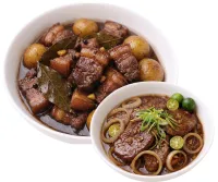  PORK ADOBO – BEEF STEAK , PLAIN RICE