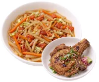 GINISANG LABANOS  – PORKCHOP, PLAIN RICE