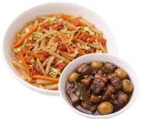 GINISANG LABANOS  – PORK ADOBO, PLAIN RICE