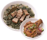 LAING – PORKCHOP, PLAIN RICE