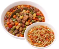 MENUDO  – GINISANG LABANOS , PLAIN RICE