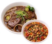 BEEF STEAK  – MENUDO, PLAIN RICE