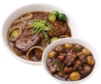 BEEF STEAK  – PORK ADOBO, MIKI BIHON
