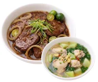 BEEF STEAK  – CHICKEN TINOLA , MIKI BIHON