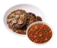 BURGER STEAK  – PICADILLO, PLAIN RICE