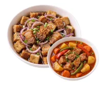 TOKWAT BABOY  – PORK AFRITADA, PLAIN RICE