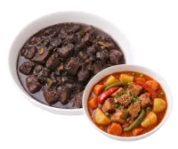 DINUGUAN  – PORK AFRITADA, MIKI BIHON