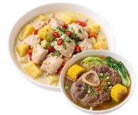 PININYAHANG MANOK  – BULALO, PLAIN RICE