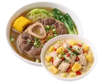 BULALO – PININYAHANG MANOK, PLAIN RICE