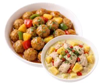 MEAT BALLS WITH SWEET AND SOUR SAUCE  – PININYAHANG MANOK, MIKI BIHON