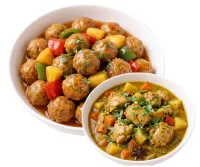 MEAT BALLS WITH SWEET AND SOUR SAUCE  – CHICKEN CURRY, MIKI BIHON