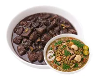 DINUGUAN  – MONGGO, PLAIN RICE