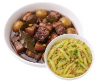 PORK ADOBO  – GINISANG SAYOTE , MIKI BIHON