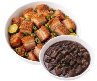 CRISPY PORK  – DINUGUAN, PLAIN RICE