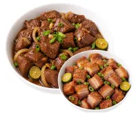 TENDERLOIN TIPS  – CRISPY PORK, PLAIN RICE