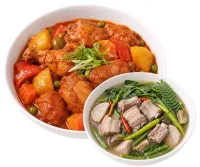 CHICKEN AFRITADA  – SINIGANG NA BABOY , MIKI BIHON