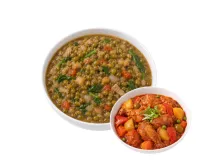 MONGGO – CHICKEN AFRITADA, PLAIN RICE