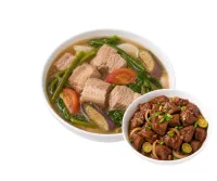 SINIGANG NA BABOY  – TENDERLOIN TIPS, PLAIN RICE