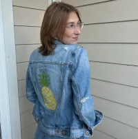 Pineapple Denim Jacket – Image 4