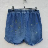 Sun & Moon Denim Shorts – Image 2