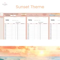 Weekly Time & Energy Audit – Sunset