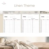 Weekly Time & Energy Audit – Linen