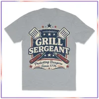 Grill Sergeant VL100 Volunteer Knitwear™ All-American Tee – Athletic Grey, L