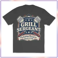 Grill Sergeant VL100 Volunteer Knitwear™ All-American Tee – Grey Steele, XL