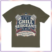Grill Sergeant VL100 Volunteer Knitwear™ All-American Tee – Olive, L