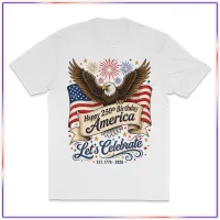 Let's Celebrate - VL100 Volunteer Knitwear™ All-American Tee – White, XL