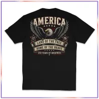  AMERICA LAND FREE - VL100 Volunteer Knitwear™ All-American Tee – Black, S